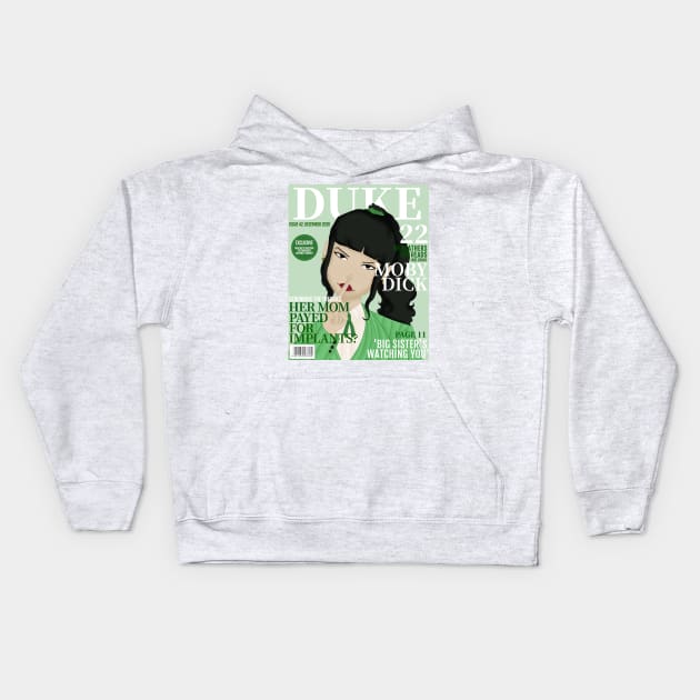 Heather Duke Magazine Cover Kids Hoodie by Eleanorsegod